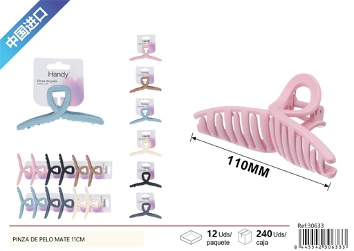 [30633] PINZA DE PELO MATE 11cm - Accesorios de belleza