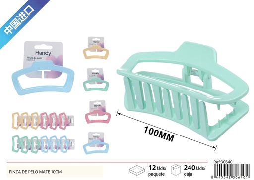 [30640] Pinza de pelo mate 10 cm - Accesorios de belleza
