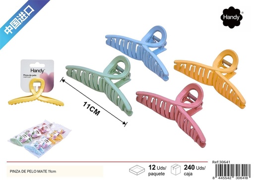 [30641] PINZA DE PELO MATE 11cm - Accesorios de belleza