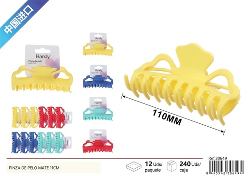 [30649] PINZA DE PELO MATE 11cm - Accesorios de belleza