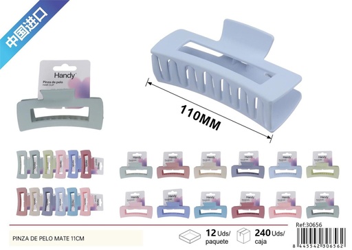 [30656] Pinza de pelo mate 11 cm - Accesorios de belleza