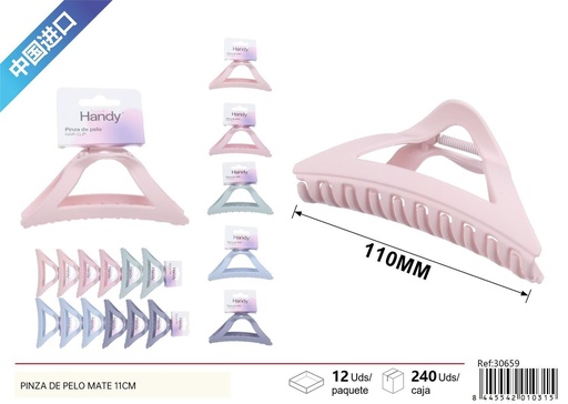 [30659] Pinza de pelo mate 11 cm - Accesorios de belleza