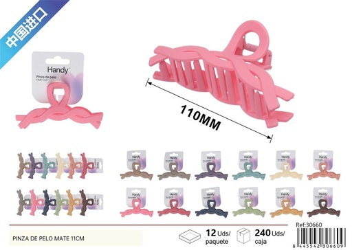 [30660] Pinza de pelo mate 11cm - Accesorios de belleza