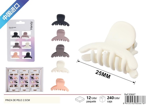 [30667] Pinza de pelo infantil 2.5cm 6pcs - Accesorios para el cabello