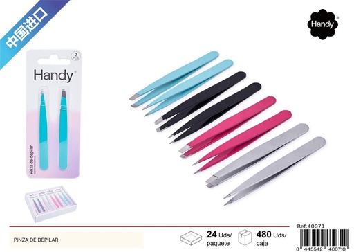 [40071] Pinza para depilar 2 unidades - Herramientas de belleza