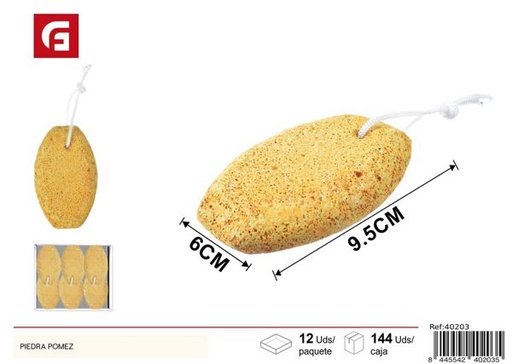 [40203] Piedra pómez blanca y marrón para pedicura y cuidado de pies