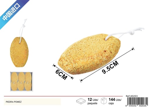 [40203] Piedra pómez blanca y marrón para pedicura y cuidado de pies