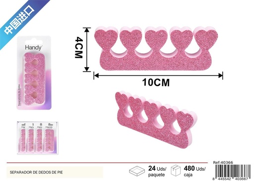 [40366] Separador de dedos de pie 2pcs - Accesorios de pedicura y cuidado de pies