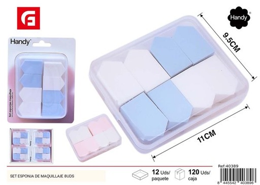 [40389] Set de esponjas de maquillaje 8uds