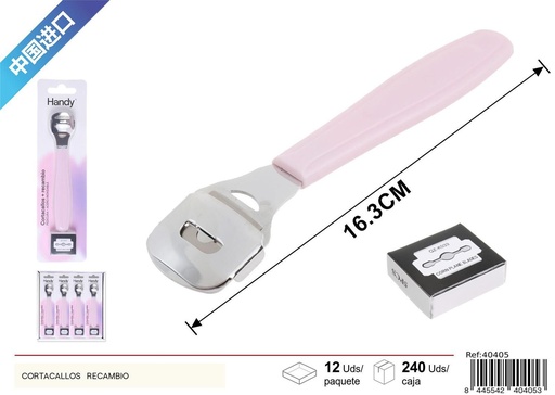 [40405] Cortacallos + recambio K033 para pedicura