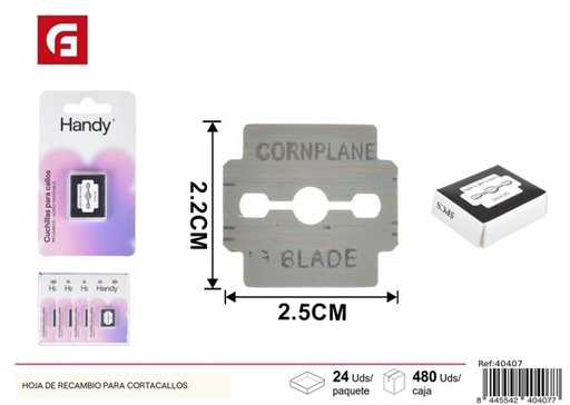 [40407] Hoja de recambio para cortacallos para pedicura