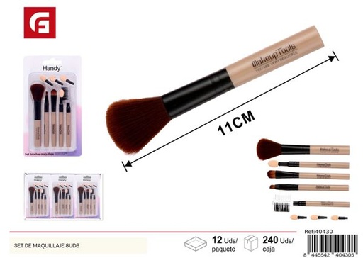 [40430] Set de maquillaje 8uds pinceles y sombras