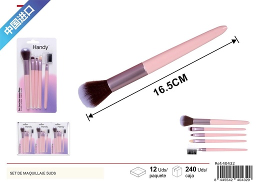 [40432] Set de maquillaje 5 piezas - Accesorios de belleza