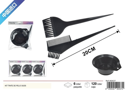 [40437] Kit tinte de pelo 3 uds - Accesorios de belleza