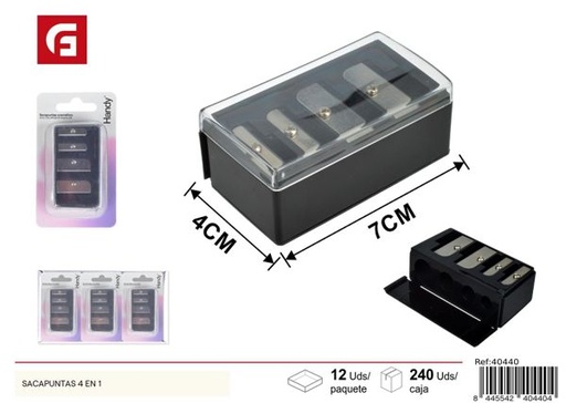 [40440] Sacapuntas 4 en 1 para material escolar