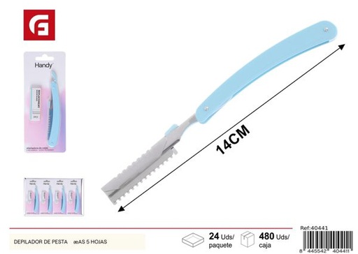 [40441] Depilador de cejas con 5 hojas afiladas para precisión