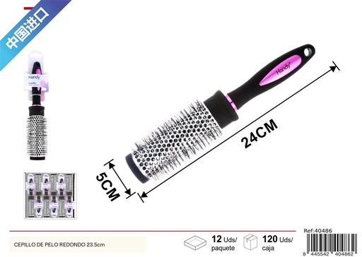 [40486]  Cepillo de pelo redondo 23.5cm - Accesorios para el cabello