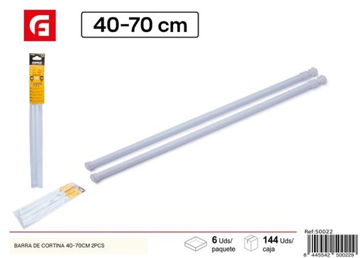 [50022] Barra de cortina 40-70cm 2pcs