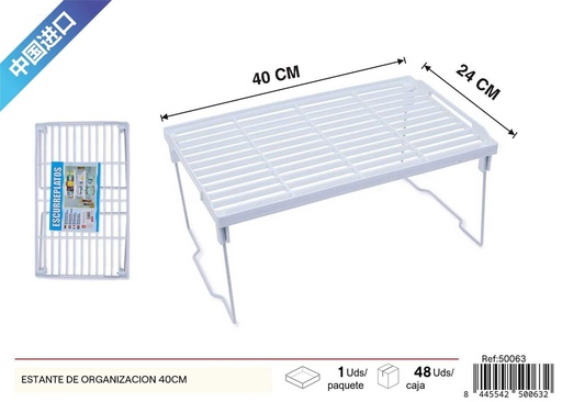 [50063] Estante de organización grande 40 cm - Artículos de plástico para cocina