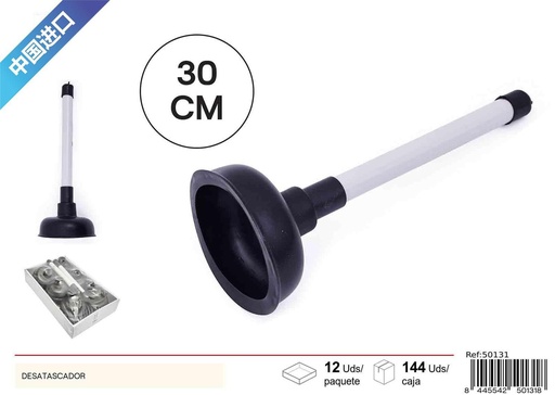 [50131] Desatascador negro - Accesorios de limpieza
