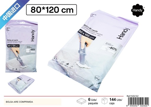 [50232] Bolsas de aire comprimidas transparentes 80x120 cm - Organización