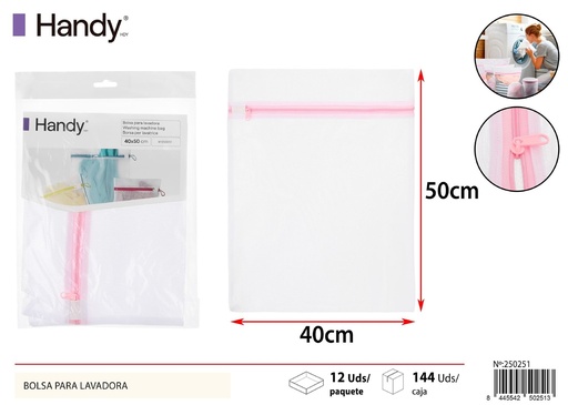 [250251] Bolsa de lavandería con malla fina 40x50cm - Accesorios del hogar