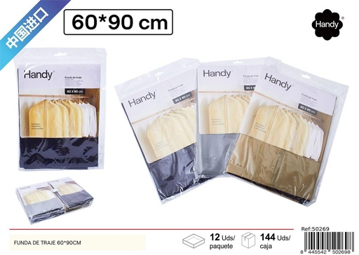 [50269] Funda de traje para ropa 60x90 cm - Almacenaje y organización