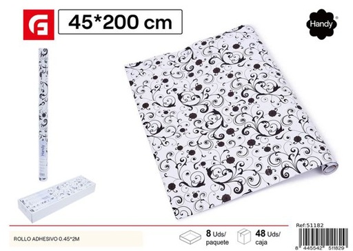 [51182] Rollo adhesivo estampado 0.45x2m para decoración