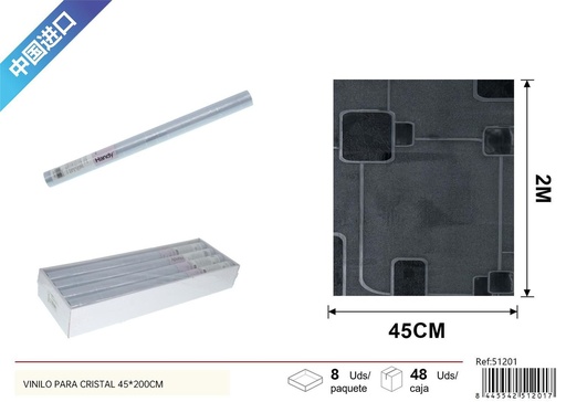 [51201] Vinilo para cristal decorativo 45x200cm