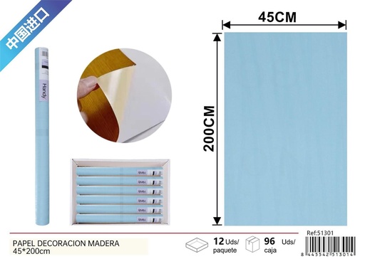 [51301] Papel decorativo 45x200cm para revestimiento de paredes