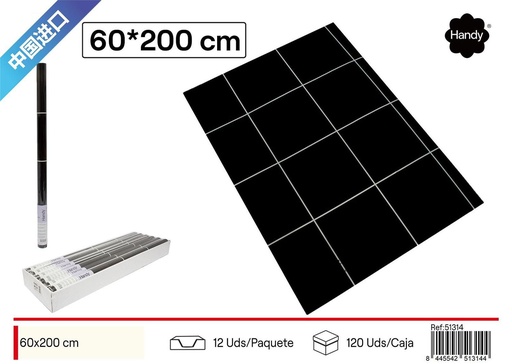 [51314] Papel de decoración cocina gris 0.6*2m - Decoración del hogar