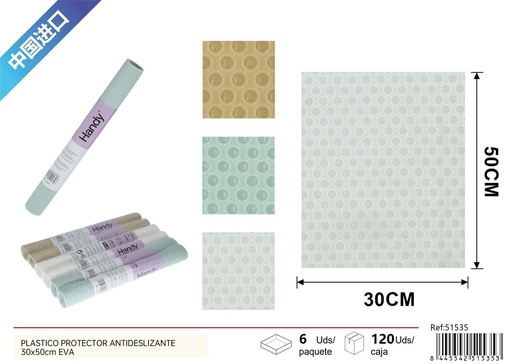 [51535] Plástico Protector Antideslizante 30x50cm EVA - Protección para Pisos