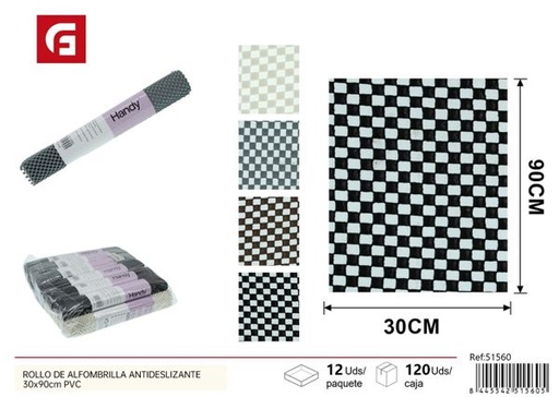 [51560] Rollo de alfombrilla antideslizante pvc 30x90cm