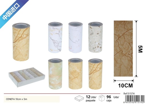 [51574] Cenefa decorativa 10cm x 5m - Papelería y decoración de hogar