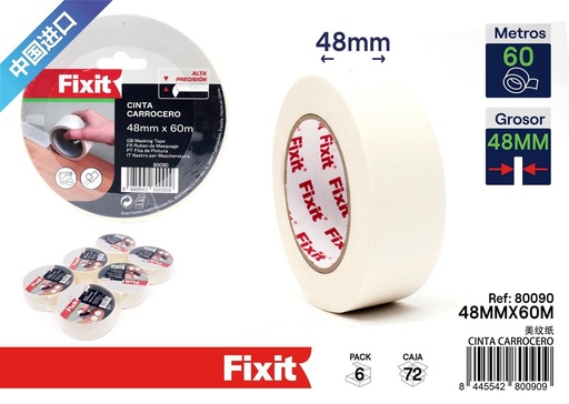 [80090] Cinta carrocero 48mm x 60m - Cintas de pintura y ferretería