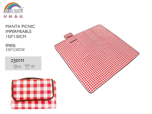 [230111] Manta de picnic impermeable 150*130cm para camping