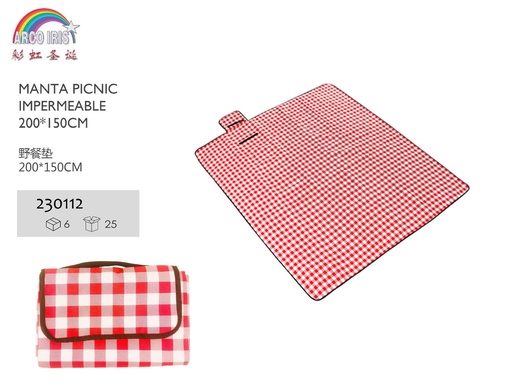 [230112] Manta de picnic impermeable 200x150cm