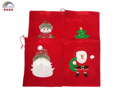 [232142] Bolsa de Navidad terciopelo 37x29cm para regalos