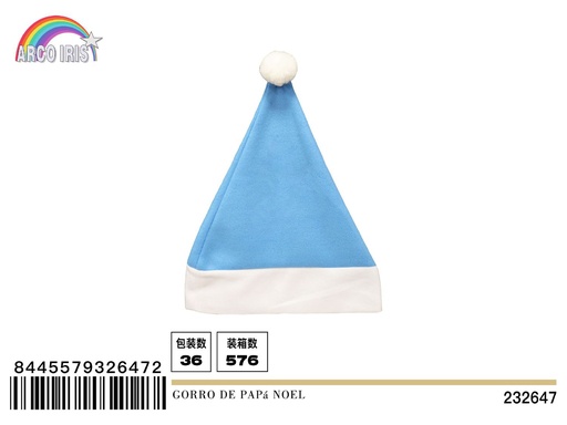 [232647] Gorro de Papá Noel 30x40cm