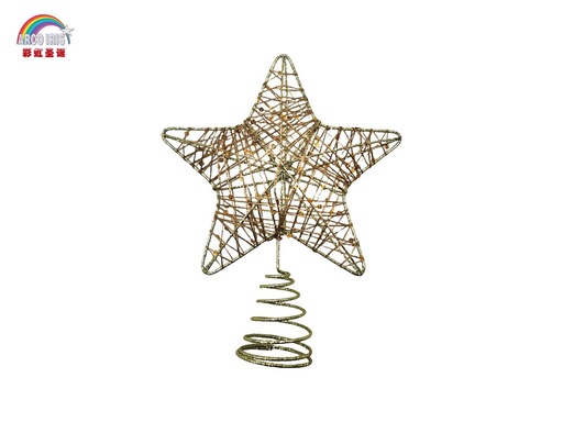 [236553] Estrella para la copa del árbol de Navidad 14x18 cm