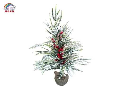 [236801] Árbol de Navidad con frutos rojos 60cm