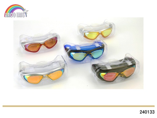 [240133] Gafas de natación antiniebla y anti UV de silicona - Accesorios de verano