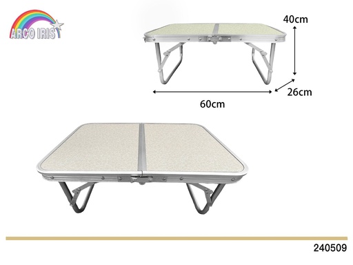 [240509] Mesa plegable 40x60x26cm - Mesa portátil para camping