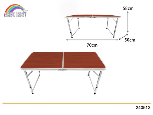 [240512] Mesa plegable 50x70x58 cm - Muebles de camping