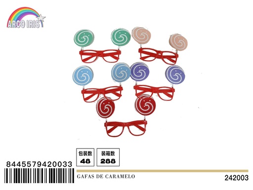 [242003] Gafas de caramelo redondas