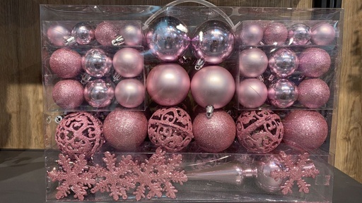 [247087] Bola de navidad rosa decoración árbol navideño