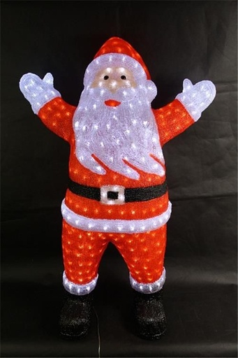 [249055] Lámpara decorativa Papá Noel con luz 74x47x120cm para Navidad