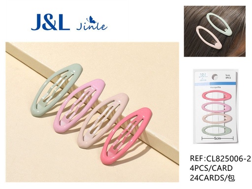 [CL825006-2] BB clip 5cm 4pcs para el cabello