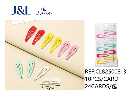 [CL825003-3] BB clip horquillas 5cm 10pcs accesorios cabello