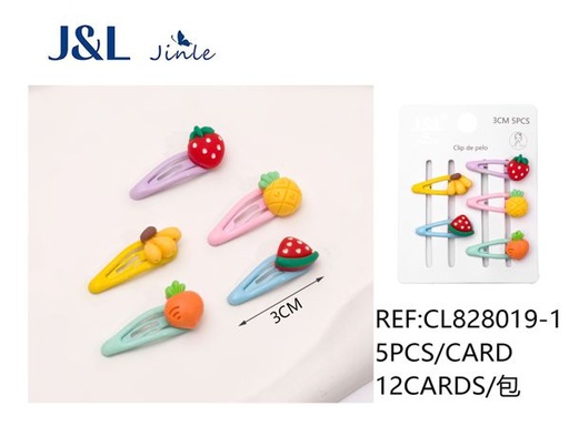 [CL828019-1] BB clip para niñas 3cm 5pcs para cabello